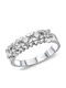 Kiriakos Gofas Ring with Zircon made of Silver