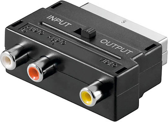 Конвертор Scart / RCA мъжки към Scart / RCA женски 1бр 02.005.0001