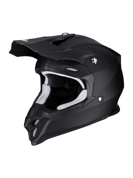 Scorpion VX-16 Evo Air Black Matt Κράνος Μηχανής Motocross ECE 22.06