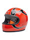 Biltwell Gringo Comp Orange Flames Motorcycle Helmet Full Face DOT / ECE 22.06