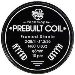 Yachtvape Framed Staple Coil Ni80 0.3ohm 10pcs