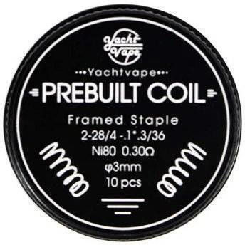 Yachtvape Framed Staple Coil Ni80 0,3 Ohm 10 Stücke