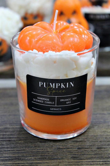 Aromatic Soy Candle Pumpkin Jar Big Φ8.5 X 8.9 Cm Pumpkin Spice