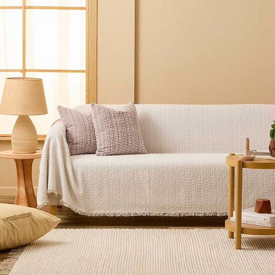 GM Home Curly Ριχτάρι Τριθέσιου Καναπέ Μπουκλέ 175x300εκ. Beige 02-1753