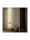 Modern Lamp Wall with Integrated LED Gold