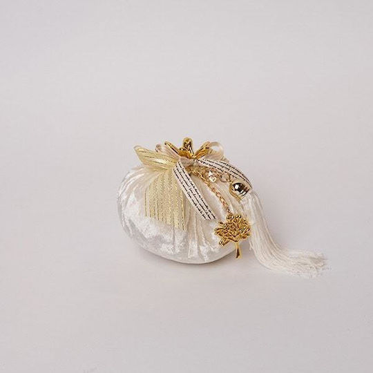 Eurolamp Tabletop Lucky Charm Pomegranate Beige made of Fabric 1pcs