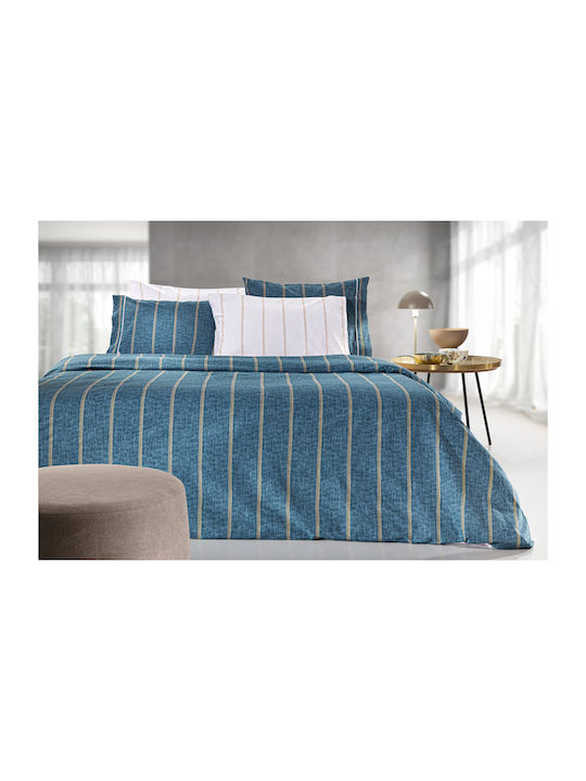 Guy Laroche Duvet Cover Set Cotton Queen with 2 Pillowcases 225x245 Beverly Denim