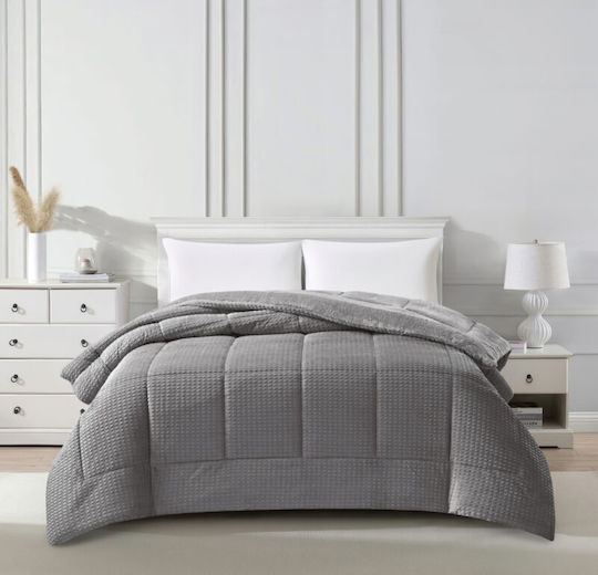 Liolios Home Комбинирано одеяло Полутора 180x240бр Сив
