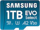 Samsung Evo Select microSDXC 1TB U3 UHS-I 160MB/s με αντάπτορα