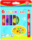 Keyroad 3in1 Jumbo Crayons Sharpener 6 Colors