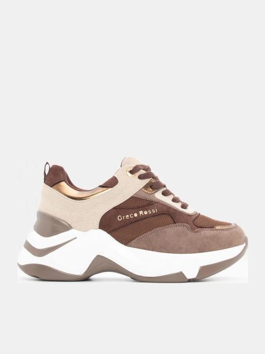 Alta Moda Adidași Flatform Pentru Femei Maro