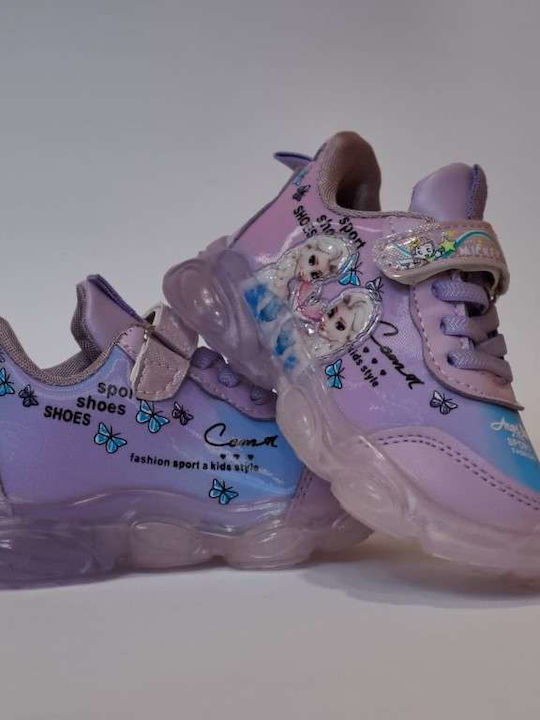 Kinder Sneakers mit Lichtern Lila