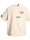 T-shirt Εκρού