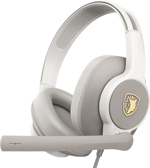 Sades Upower Über Ohr Gaming-Headset mit Konnektivität 3,5 mm Graue für PC