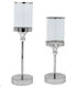 Hochzeits-Kerzenständer Set Balken Asymmetrisch Silber
