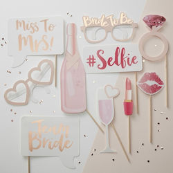 ''team Bride'' Σετ Photobooth