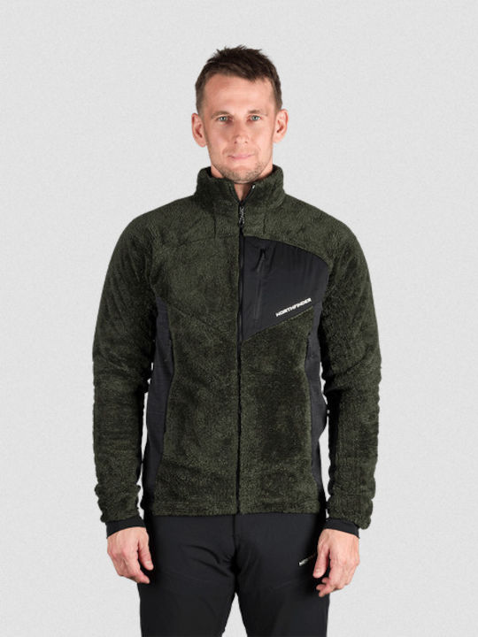 Northfinder Ανδρική Ζακέτα Fleece Μαύρη