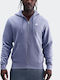 Hoodie Cardigan with Hood World Indigo White
