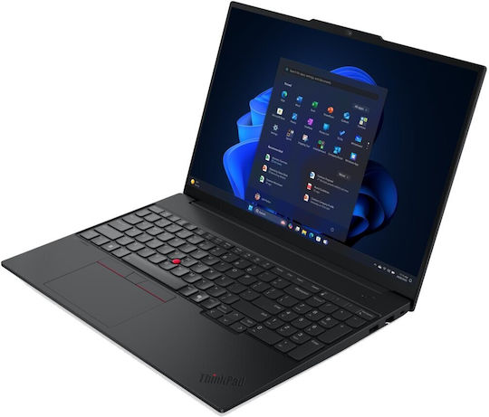 Lenovo ThinkPad E16 Gen 3 16" IPS FHD+ (Ultra 7-255H/32GB/1TB SSD/W11 Pro) Черно (UK Клавиатура)