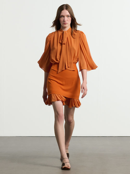 Summer Mini Dress Orange