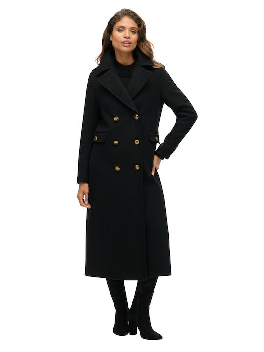 Wool Women's Black Coat