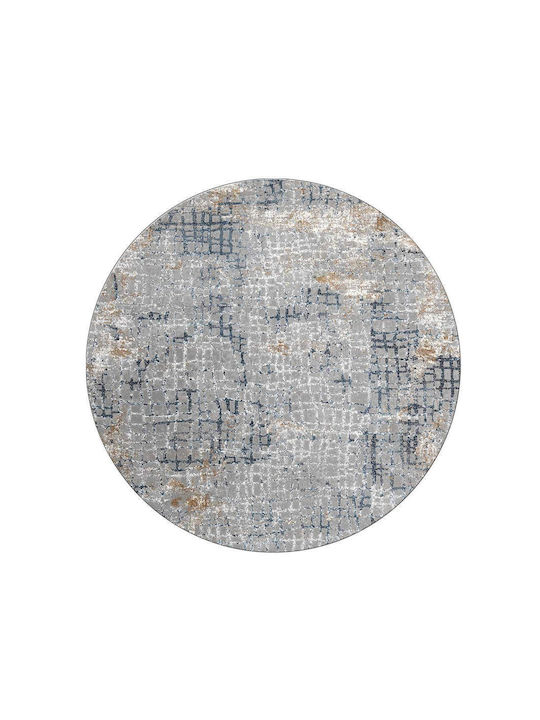Ns Carpets Χαλί Στρογγυλό Grey Navy Φ300cm