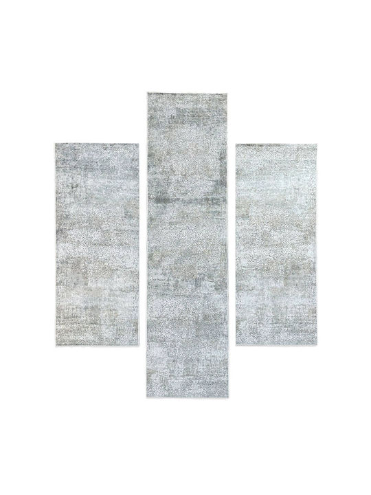 Bekas Carpets Otello Summer Bedroom Rugs Set Gray 33053-6464 3pcs