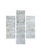 Bekas Carpets Otello Summer Bedroom Rugs Set Gray 33053-6464 3pcs