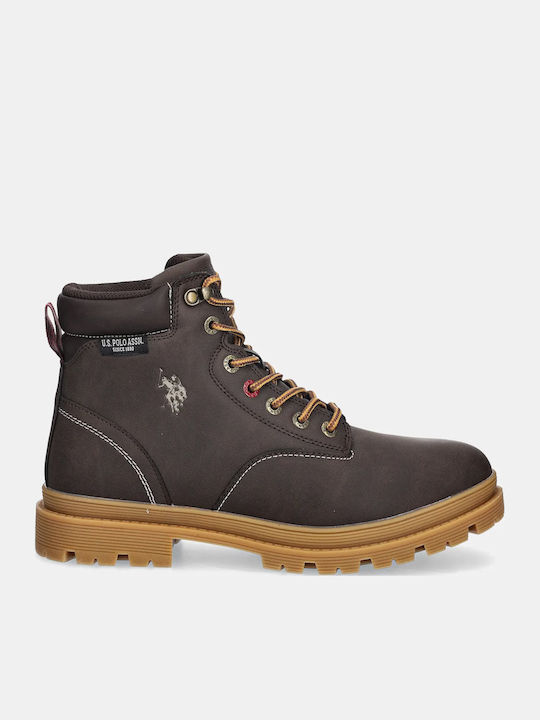U.S. Polo Assn. Leather Brown Boots BERLIN001-DBR005  display picture 1