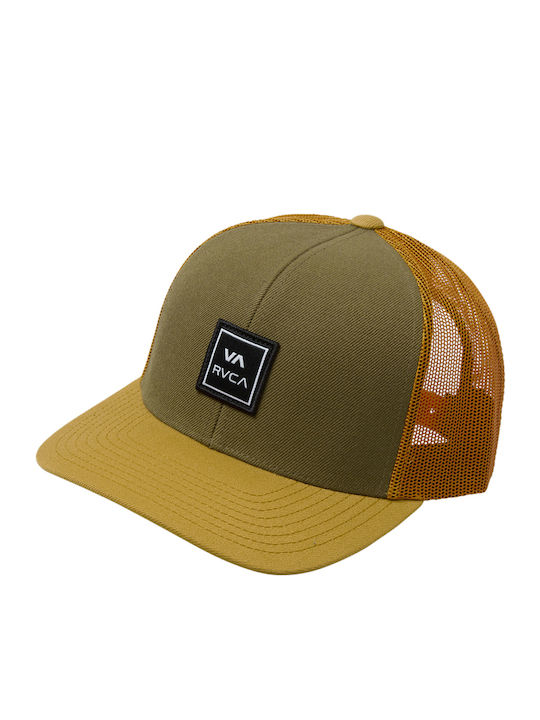 Rvca 'va Station' Trucker Jockey Men's Avyha00512-dko Dko Dark Olive