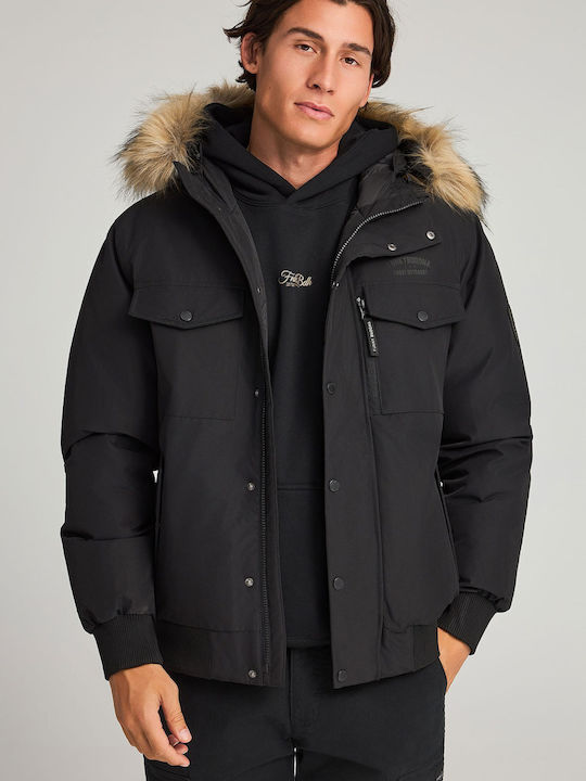 Μπουφάν Puffer Μαύρο