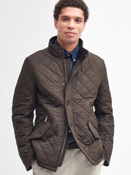 Barbour Powell Μπουφάν Puffer Olive