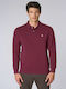 Bluza Polo Mânecă Lungă Burgundy