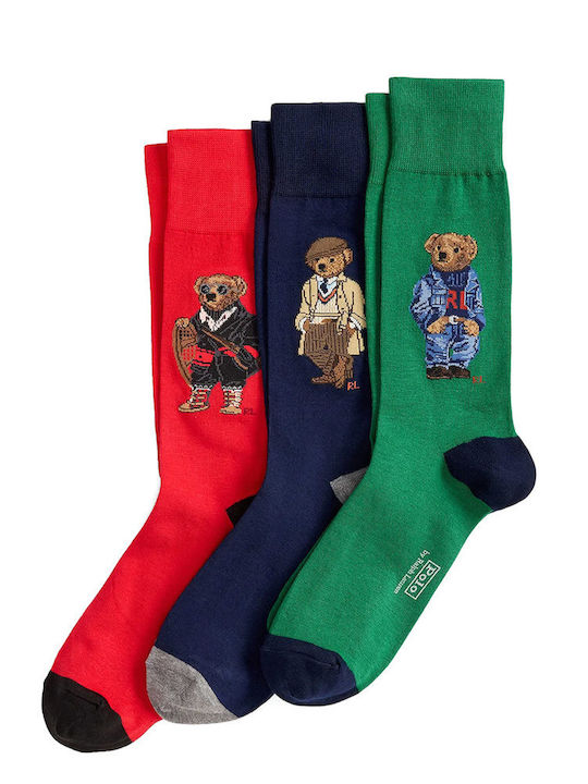 Ralph Lauren Femei Șosete cu Model Green 3Pachet