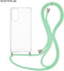 Silicone Case Cord Sonique Armor Clear Oppo A78...