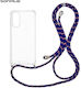 Silicone Case Cord Sonique Armor Clear Oppo A78...