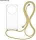 Silicone Case Cord Sonique Armor Clear Oppo Fin...