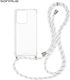 Silicone Case Cord Sonique Armor Clear Oppo Ren...