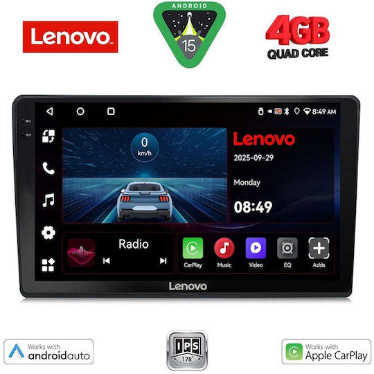 Lenovo Ηχοσύστημα Αυτοκινήτου για Alfa Romeo Spider / Brera 2004-2012 (Bluetooth/USB/AUX/WiFi/GPS/Apple-Carplay/Android-Auto) με Οθόνη Αφής 9"