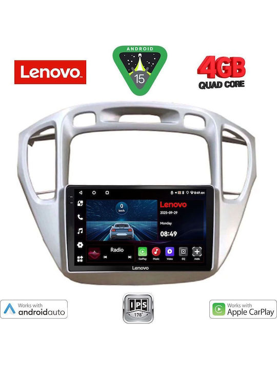 Lenovo Car Audio System for Toyota Highlander 2002-2009 (Bluetooth/USB/AUX/WiFi/GPS/Apple-Carplay/Android-Auto) with Touch Screen 9"