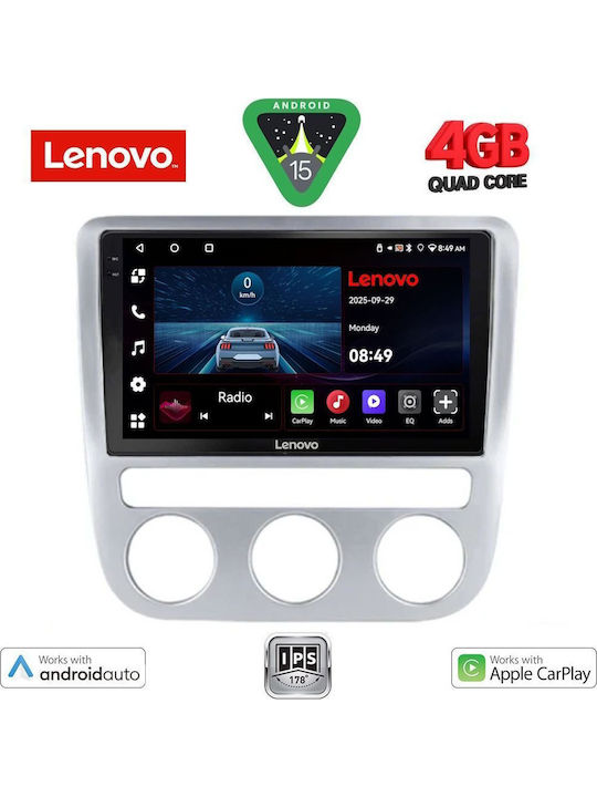 Lenovo Car Audio System for Volkswagen Eos / Scirocco 2006 with Clima (Bluetooth/USB/AUX/WiFi/GPS/Apple-Carplay/Android-Auto) with Touch Screen 9"