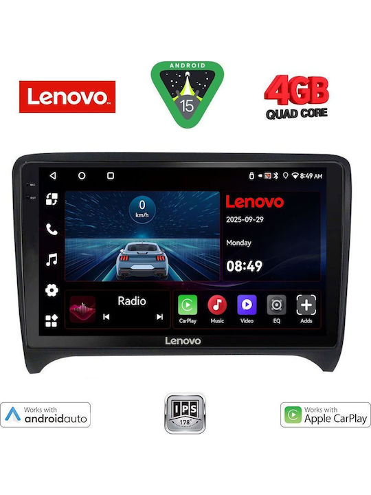 Lenovo Auto-Audiosystem für Audi E-Commerce-Website 2007-2015 (Bluetooth/USB/AUX/WiFi/GPS/Apple-Carplay/Android-Auto) mit Touchscreen 9"