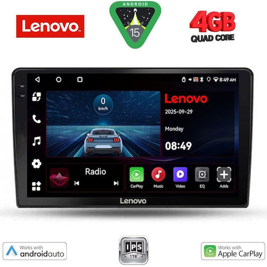 Lenovo Car Audio System for Alfa Romeo Giulietta 2014-2020 (Bluetooth/USB/AUX/WiFi/GPS/Apple-Carplay/Android-Auto) with Touch Screen 10"
