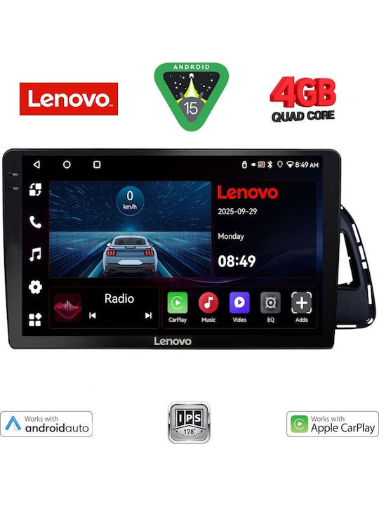 Lenovo Car Audio System for Audi Q5 2010-2018 (Bluetooth/USB/AUX/WiFi/GPS/Apple-Carplay/Android-Auto) with Touch Screen 10"