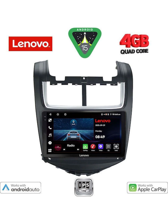 Lenovo Car Audio System for Chevrolet Aveo 2014-2017 (Bluetooth/USB/AUX/WiFi/GPS/Apple-Carplay/Android-Auto) with Touch Screen 9"