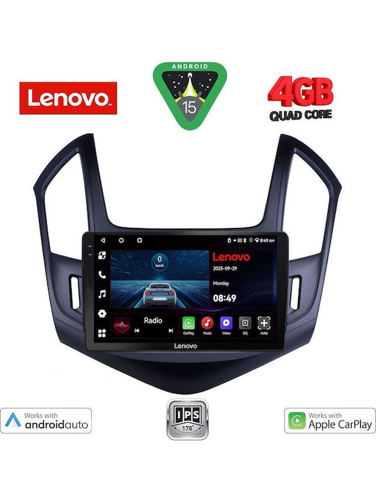 Lenovo Car Audio System for Chevrolet Cruze 2013-2015 (Bluetooth/USB/AUX/WiFi/GPS/Apple-Carplay/Android-Auto) with Touch Screen 9"