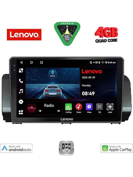 Lenovo Car Audio System for Dacia Logan / Sandero / Jogger 2020 (Bluetooth/USB/AUX/WiFi/GPS/Apple-Carplay/Android-Auto) with Touch Screen 9"