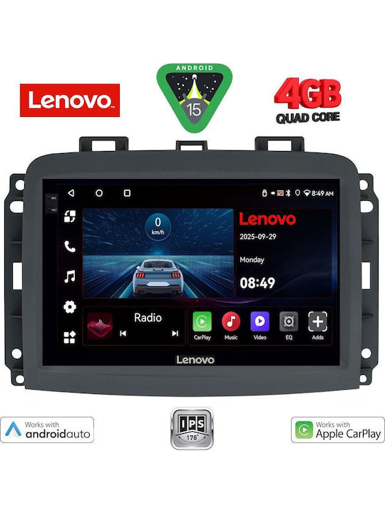 Lenovo Car Audio System for Fiat 500L 2012 (Bluetooth/USB/AUX/WiFi/GPS/Apple-Carplay/Android-Auto) with Touch Screen 10"