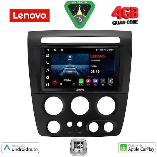 Lenovo Ηχοσύστημα Αυτοκινήτου Hummer H3 2005-2009 (Bluetooth/USB/AUX/WiFi/GPS/Apple-Carplay/Android-Auto) με Οθόνη Αφής 9"