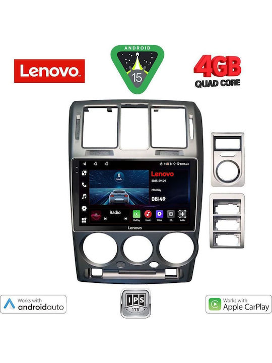 Lenovo Car Audio System for Hyundai Getz 2002-2011 (Bluetooth/USB/AUX/WiFi/GPS/Apple-Carplay/Android-Auto) with Touch Screen 9"